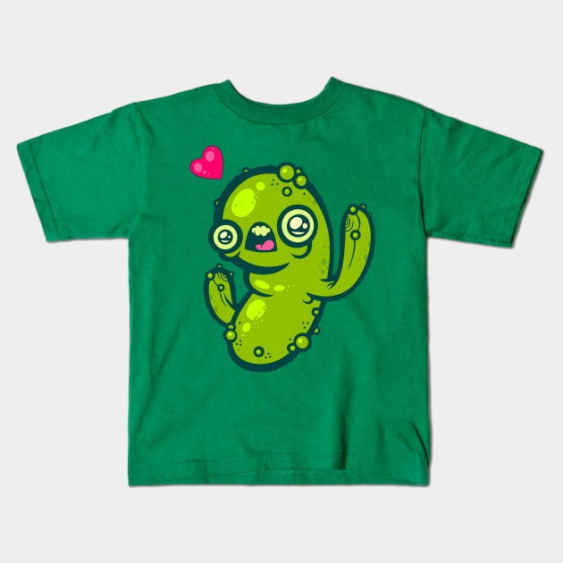 Pickled Cactus Kids T-Shirt by ArtisticDyslexia